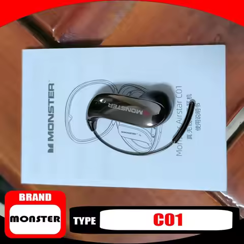 MONSTER C01 Earphone Bluetooth Noise Canceling Waterproof Ows Earhook Headphones Lightweight Wireles