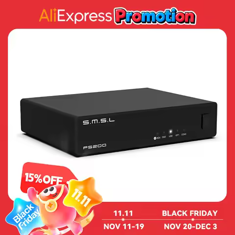 SMSL PS200 PRO MQA/MQA-CD Decoder ES9039Q2M Support up to PCM 32Bit/768kHz DSD512