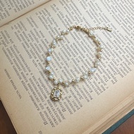 Alpha handmade 天然巴洛克珍珠 珍珠編織手鍊