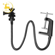 Webcam Stand, Upgraded Webcam Mount Stand with Flexible Gooseneck Arm and Clamp, Suit for Logitech W