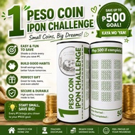 1 Pesos Alkansya Ipon Challenge Coin Bank 9-Inch size (500 if Completed)