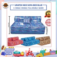 URATEX NEO SOFA BED WITH 1 PILLOW/Uratex Neo Sofa Bed Franco Fabric /6 INCHES THICK NEO SOFA BED/URATEX SOFA BED/SOFA BED WITH 1 PILLOW