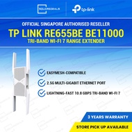 TP Link RE655BE BE11000 Tri-Band Wi-Fi 7 Range Extender