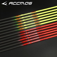 Bow and Arrow Arrow Pure Carbon Arrow Shaft4.2Inner Diameter Pure Carbon Fluorescent Yellow Fluorescent Orange Carbon Sh