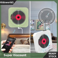 [kidsworld1.sg] Wall Mounted Bluetooth-compatible Stereo Speaker Portable CD Multimedia Player