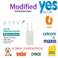 MOD 4g lte wifi router IP66 waterproof outdoor 4g cpe external dual antenna wireless cpe router