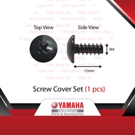Yamaha Original Y125ZR (3309) Front Signal Screw ikat Signal Depan kat Cover Set - 97707-40012
