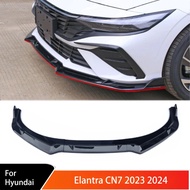For Hyundai Elantra CN7 2023 2024 Front Bumper Spoiler Protection Front Bumper Lip Chin Body Kit Tun