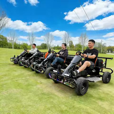 Supplier Direct Wholesale New Glowing Off-Road Big Wheel Go Kart Adult Electric Racing Game Amusemen