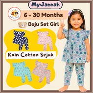 (6-30M) Baju Budak Perempuan Baby Girl Doll SP Global Top + Seluar Panjang