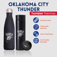 TERMOS OKLAHOMA CITY THUNDER - CUSTOM THERMOS TUMBLER WITH OKLAHOMA CITY THUNDER LOGO DESIGN