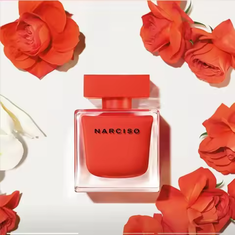 Narciso Rouge Brand Women's Perfume – Floral, Musk & Fruity Notes. Vibrant & Confident, Naturally El