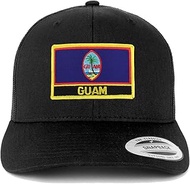 Guam Flag Patch Retro Trucker Mesh Cap