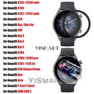 3D Soft Screen Protector for Amazfit GTR4 GTR 3 Pro GTS4 GTS 3 Mini Protective Film for Amazfit Bip 5 T-Rex Ares COR Cover Case