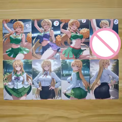 8Pcs/set NSFW Card Highschool of the Dead HOTD cheerleaders Miyamoto Rei Marikawa Shizuka Beautiful 