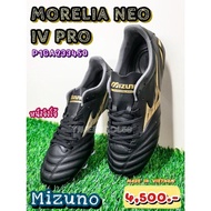 [Best Seller]  Morelia Neo IV Pro รองเท้าสตั๊ด (Football Cleats) ยี่ห้อ Mizuno (มิซูโน) สีดำ-ทอง รหัส P1GA233450 ราคา 4,275.-