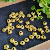 M1207F6 Small Spin Round Spacer Beads, 4.6 * Thickness About 2.8mm,/50 Pcs/Set