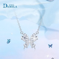 Ultra-Niche Chain Silver Sweet Clavicle Light Fairy Necklace Diamond Luxury Hundred Hanging Female s
