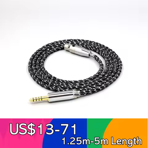 OCC Mixed OFC Twisting Nylon Earphone Cable For Beyerdynamic DT1770 DT1990 PRO AKG K181 pro 2015 M22