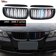 E90 E91 Front Bumper Sport Kidney Hood Grille For BMW E90 3 Series 2005 - 2008 Pre-LCI Double Slat Inlet Racing Grills C