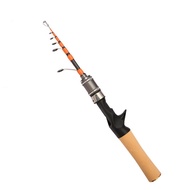 [PACE] 1.5m Spinner Casting telescopic carbon Fishing Rod UL Horse Mouth Rod 2-6lb