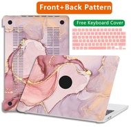 Double Size Marble Case New design Cover for macbook air m2 12 14 15 inch A2941 Pro M2 A2779 A2338 Retina 13.3 Laptop Accessories Free keyboard cover