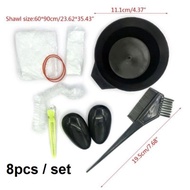 Hair Dyeing Kit 8 pcs Hair Color tools