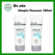 [DR.ATO☆KOREA]  Simple Cleanser facial cleanser 100ml 1+1 face wash after sun for kids cleanser for 