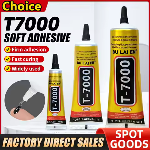 T7000 Black Contact Cellphone Tablet Repair Adhesive Zhanlida Strong T-7000 Glue 15ML 50ML 110ML wit