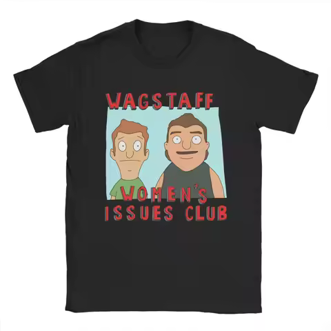 Men Bob Burgers Wagstaff T-Shirts Cotton Tops Summer Short Sleeves T Shirt O-Neck Harajuku Design Te