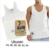 PUTIH Labeling Swan Brand T-Shirt In Singlet Adult Men White Color Swan Brand/Swans Brand