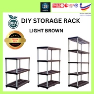 EAGLE DIY 5/4/3 TIER MULTIPURPOSE PLASTIC STORAGE RACK/SHELVING