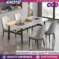 Nordic Dinning Table Marble Finish Set 4/6 Seaters Dinning Table Set for Dinning Room Restaurant