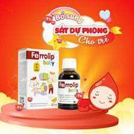 Sắt cho bé FERROLIP BABY sắt hữu cơ dạng siro nhỏ giọt nhập khẩu Italya vị đào bổ sung sắt tối đa ch