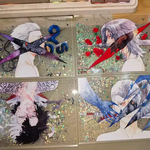 Game Cosplay Devil May Cry Nero Vergil Dante V Quicksand Postcard Badge Set Collection Fans Hallowee