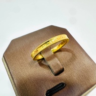 22k / 916 Gold Solid Crush Pinky Ring