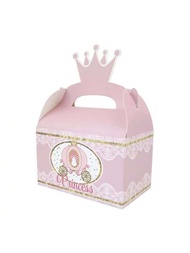 12 件裝公主和王子生日派對禮物糖果和蛋糕手提盒