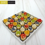 {JOEY Dessert Platter} Party Box Assorted Fruits Mini Tarts | Box of 36