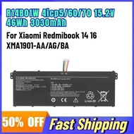 R14B01W 4icp5/60/70 15.2V 46Wh 3030mAh Laptop Battery for Xiaomi Redmibook 14 16 XMA1901-AA/AG/BA Re