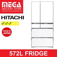 HITACHI R-WXC740KS 572L 6-DOOR FRIDGE (3 TICKS, MADE IN JAPAN)