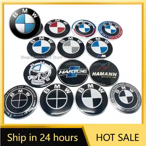Interior Stickers For BMW M 65MM 4P Labeling automobile wheel hub cover For ALPINA BMW M89E90MF10F06