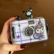 Kawaii Sanrio Film Camera 35Mm Color Film Melody Cinnamoroll Kuromi Pochacco Cartoon Dolls Point-And-Shoot Camera Birthday Gifts
