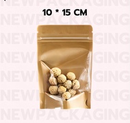【COD】Túi giấy Kraft mặt trước trong suốt (100 chiếc) chống thấm nước kín khí nhiều kích cỡ giao hàng