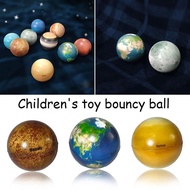 10 Pieces Planet Shaped Solar System Ball Educational Toys Planet Elastic Balls