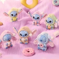 Super Cute Stitch Eat Something Before Sleep Keychain Vinyl Velvet Doll
