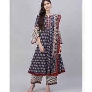 [PROMO] KURTI CANTIK LIBAS SIZE S PALAZZO SET BAHAN KATUN BAJU LEBARAN INDIA ANARKAI INDIA BAJU WANI