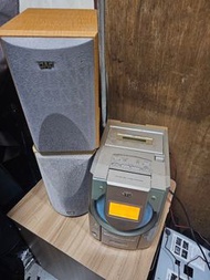 JVC床頭音響UX-V5 單片CD 單卡帶匣 AUX外接音源電台AM FM 附遙控器