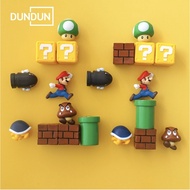 1 Set Super Mario Fridge Magnet Sticker 3D Mario Decorative Fridge Stickers Home Refrigerator Decor DIY Christmas Gift