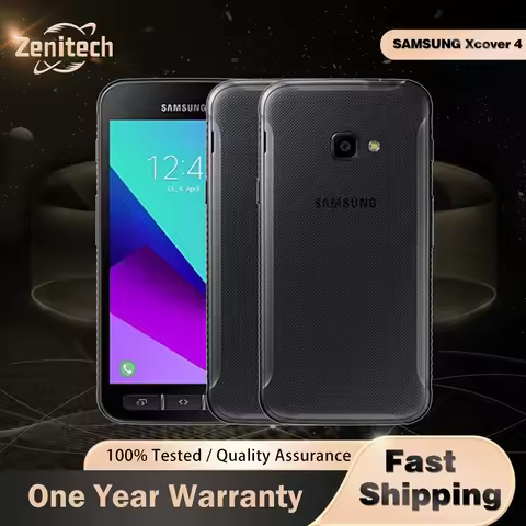 Original Samsung Galaxy Xcover 4 G390F 4G Smartphone, 5.0'' HD, 2GB RAM, 16GB ROM, 13MP+8MP, Exynos 