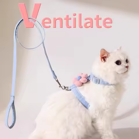 Anti Escape Cats Harness Cat Vest Harness Cat Neck Belt Strip for Cat Leash and Kitten Harness MXQQY